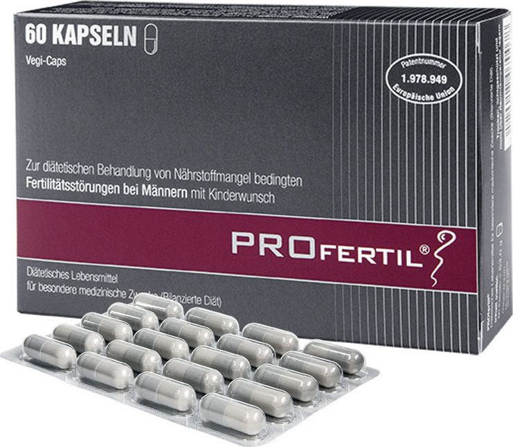 PROfertil® Male Ισχυρό Συμπλήρωμα για την Αντιμετώπιση της Ανδρικής Υπογονιμότητας, Αγωγή 1 Μήνα, 60 tabs